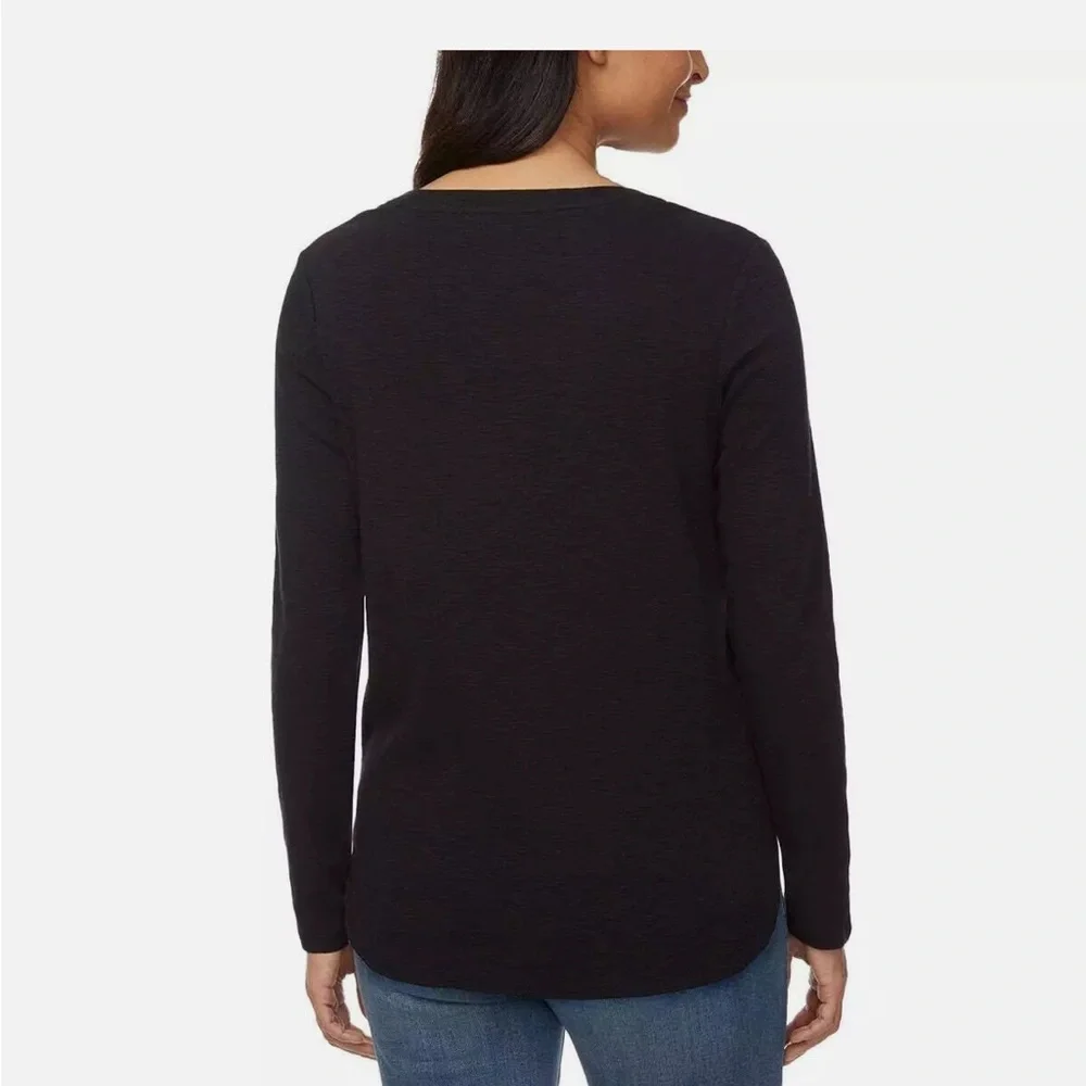 4-pack Kirkland Signature 100% Cotton Women’s Long Sleeve Slub Tee Shirt, Small - Picture 9 of 14